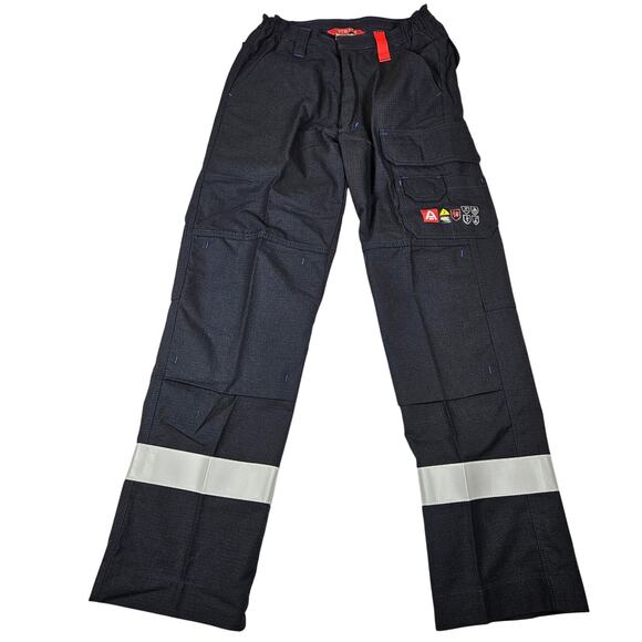 Strata FR Cargo Pant Mens 30x30 PPE Navy SFX276 Fire Resistant Reflective Work - Picture 1 of 13